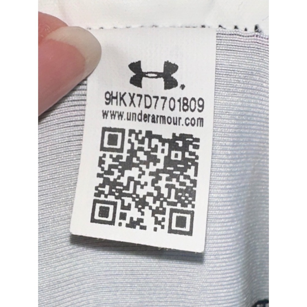 Under Armour Womens HeatGear Compression Cropped Leggings Teal Purple 1271786 SM - Picture 6 of 7